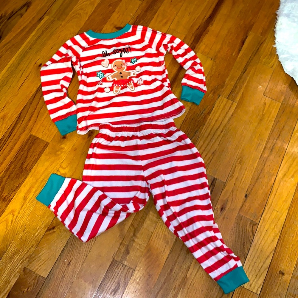 Red white and green pajamas